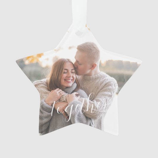 Rustic Holly Pine Samen 2-zijdig - Aangepaste foto Ornament (voorkant)