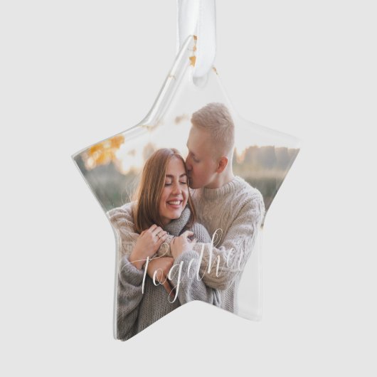 Rustic Holly Pine Samen 2-zijdig - Aangepaste foto Ornament (voorkant)