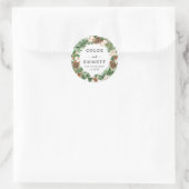 Rustic Holly Pine Wedding Dank je wel voor zegels (Tas)