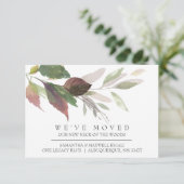 Rustic Home Moving Announding Waterverf verlaat (Staand voorkant)