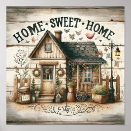 Rustic Home Sweet Home 2 Poster