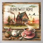 Rustic Home Sweet Home 3 Poster (Voorkant)