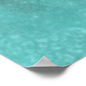 Rustic Home Sweet Home Blauwgroen Poster (Hoek)