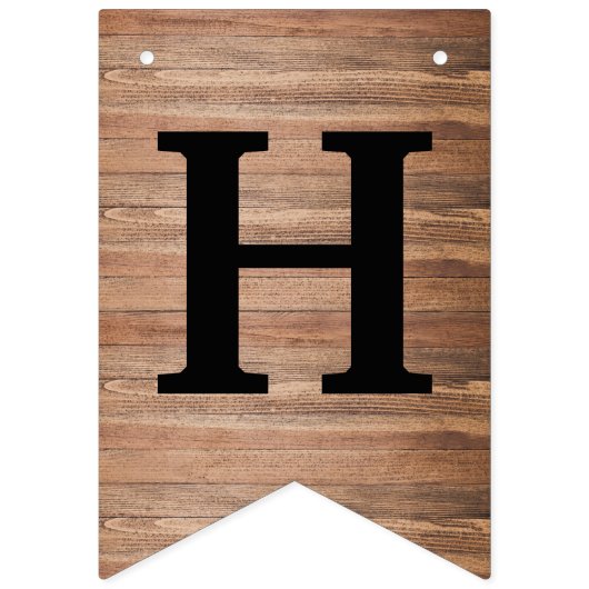 Rustic Home Sweet Home Heart House Warming Vlaggetjes (Eerste vlag)