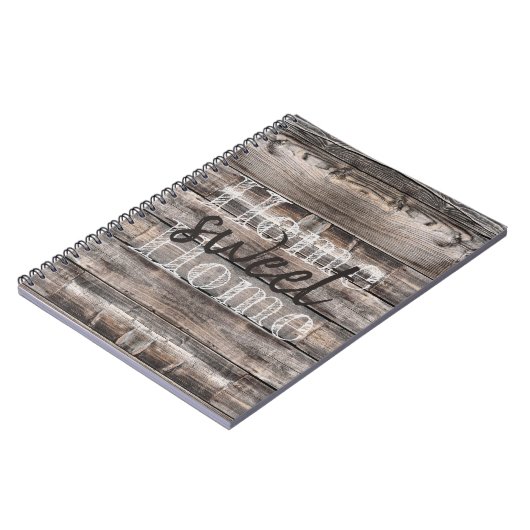 Rustic HOME SWEET HOME | Notitieboek (Linkerzijde)