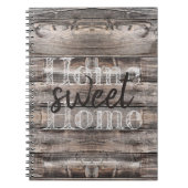 Rustic HOME SWEET HOME | Notitieboek (Voorkant)