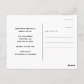 Rustic Home We hebben de aankondiging van Dog Movi Briefkaart (Achterkant)