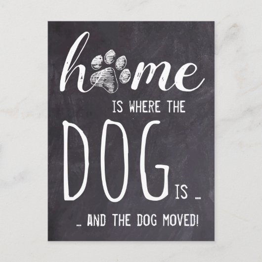 Rustic Home We hebben de aankondiging van Dog Movi Briefkaart (Voorkant)