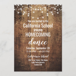 Rustic Homecoming Dance Kaart