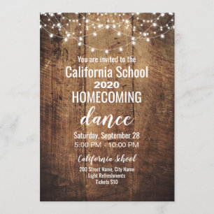Rustic Homecoming Dance Kaart