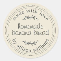 Rustic Homemade Banana Bread Antiek White