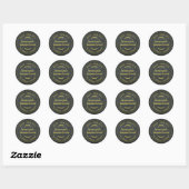 Rustic Homemade Banana Bread Chalkboard Ronde Sticker (Vel)