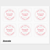Rustic Homemade Bked Goods Cookies Vierkante Sticker (Vel)