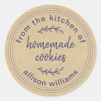 Rustic Homemade koekjes uit de keuken van Kraft Ronde Sticker