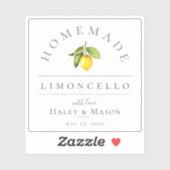 Rustic Homemade Limoncello Label (Vel)