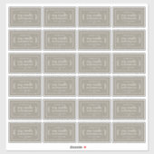 Rustic Homemade Soy Candle Labels 24x grijs (Vel)