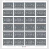 Rustic Homemade Soy Candle Labels 24x off-Black (Vel)