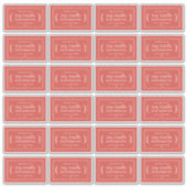 Rustic Homemade Soy Candle Labels 24x Warm Red (Voorkant)