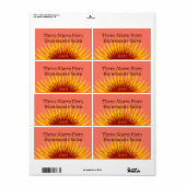 Rustic Homemade Three Alarm Hot Salsa Jar Label (Full Sheet)