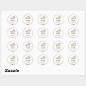 Rustic Homemade with Love Sketch Bakery Sticker (Vel)