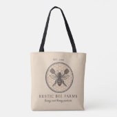 Rustic Honey Bee Beekeeper Apiary Tote Bag (Achterkant)