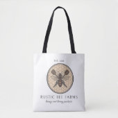 Rustic Honey Bee Beekeeper Apiary Tote Bag (Voorkant)