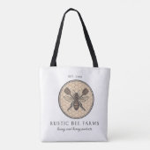 Rustic Honey Bee Beekeeper Apiary Tote Bag (Achterkant)