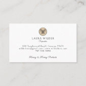 Rustic Honey Bee Beekeeper Apiary Visitekaartje (Achterkant)