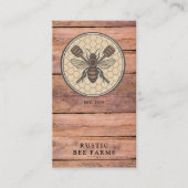 Rustic Honey Bee Beekeeper Apiary Visitekaartje (Voorkant)