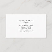 Rustic Honey Bee Beekeeper Apiary Visitekaartje (Achterkant)