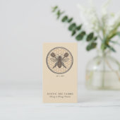 Rustic Honey Bee Beekeeper Apiary Visitekaartje (Staand voorkant)