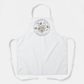 Rustic Honey Bee Florals Apiary Beekeeper Schort (Voorkant)