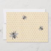 Rustic Honey Bee I Do BBQ Foto-betrokkenheid Kaart (Achterkant)