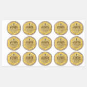 Rustic Honey Jar Label Honey Bee & Apiary Name (Vel)