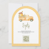 Rustic Honey Jar Sweet als Bee Arch Baby shower Kaart (Achterkant)