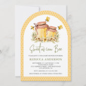 Rustic Honey Jar Sweet als Bee Arch Baby shower Kaart (Voorkant)