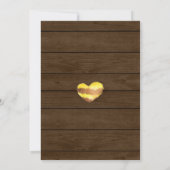 Rustic Honey Pot & Bee Baby shower Kaart (Achterkant)