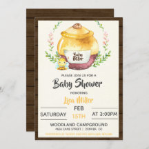 Rustic Honey Pot & Bee Baby shower