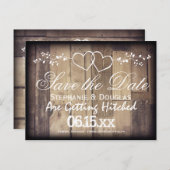 Rustic Hood Dubbelharten sparen de Briefkaarten va (Voorkant / Achterkant)