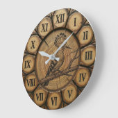 Rustic Hoopoe Bird Wall Clock Grote Klok (Hoek)