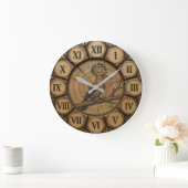Rustic Hoopoe Bird Wall Clock Grote Klok (Huis)