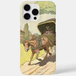 Rustic Horse and Buggy Illustrated iPhone 16 Pro Max Hoesje