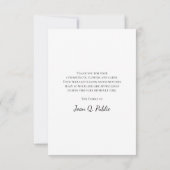 Rustic Horse Bit Satijn Begrafenis Memorial Sympat Bedankkaart (Achterkant)