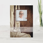 Rustic Horse Bit Satijn Westerne begrafenisdienst Programma (Voorkant)