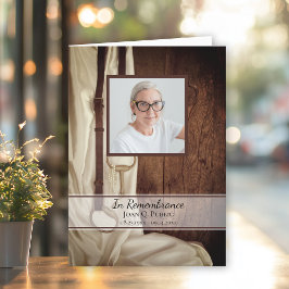 Rustic Horse Bit Satijn Westerne begrafenisdienst Programma