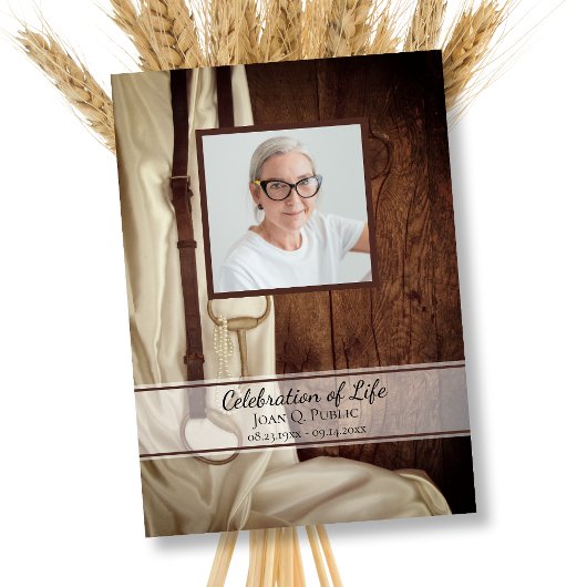 Rustic Horse Bit Satijn Westerne viering van het l Kaart