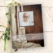 Rustic Horse Bit Satin Funeral Memorial Gastboek Notitieboek