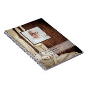 Rustic Horse Bit Satin Funeral Memorial Gastboek Notitieboek (Rechterzijde)