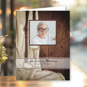 Rustic Horse Bit Westerne begrafenisherdenkingssym Bedankkaart