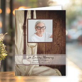 Rustic Horse Bit Westerne begrafenisherdenkingssym Bedankkaart